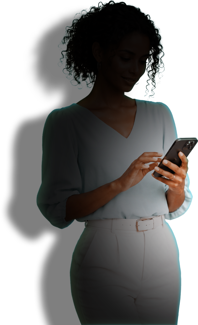 Woman with phone